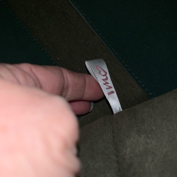 Vegan Green Suede tote w short/long handle - Picture 7 of 11